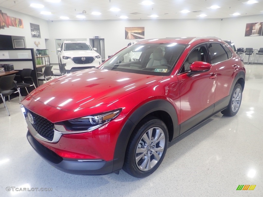 2023 CX-30 Premium AWD - Soul Red Crystal Metallic / White photo #6