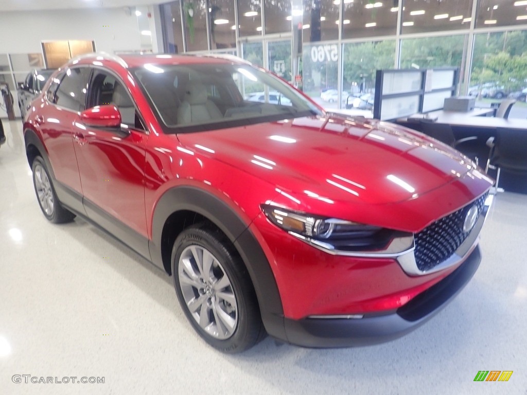 2023 CX-30 Premium AWD - Soul Red Crystal Metallic / White photo #8