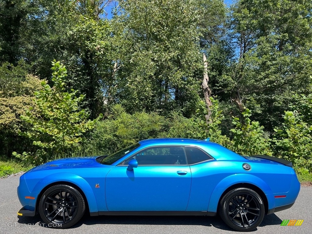B5 Blue Pearl 2023 Dodge Challenger R/T Scat Pack Widebody Exterior Photo #146522627