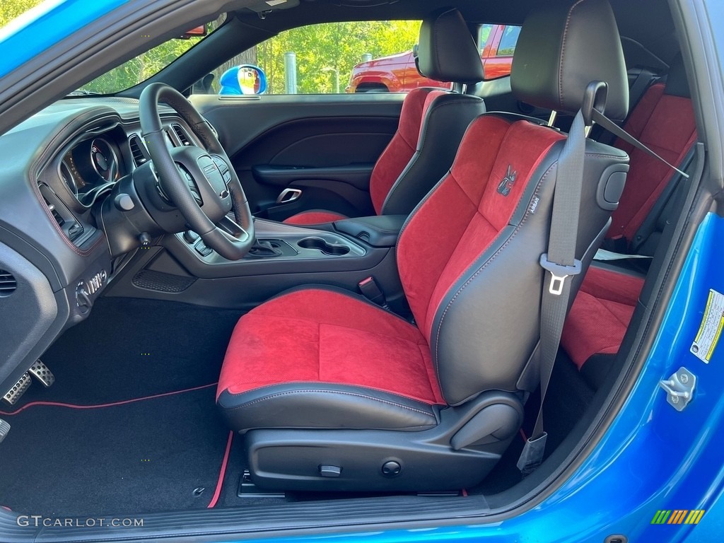 Ruby Red/Black Interior 2023 Dodge Challenger R/T Scat Pack Widebody Photo #146522760