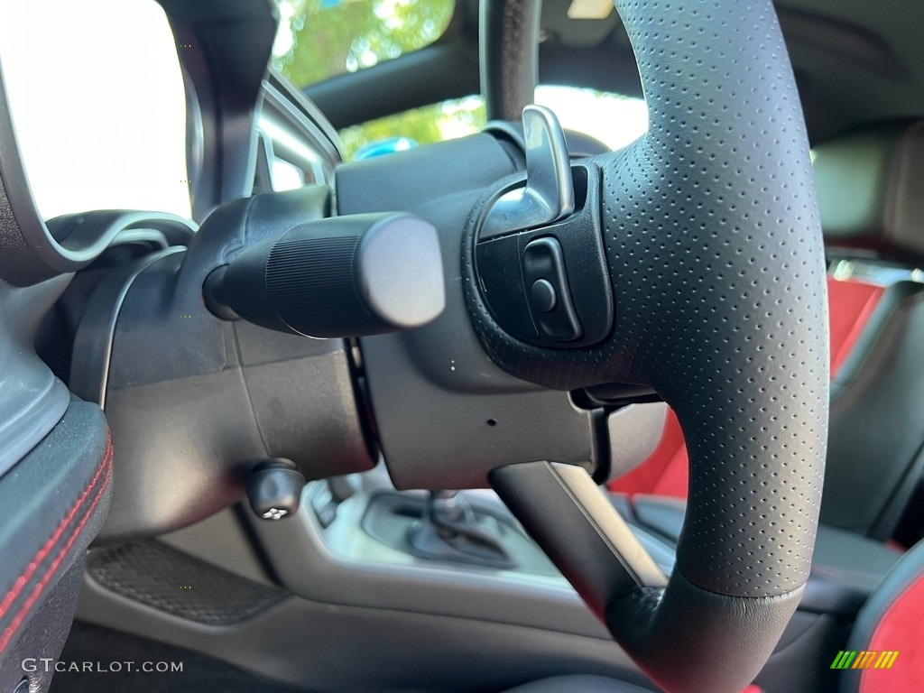 2023 Dodge Challenger R/T Scat Pack Widebody Ruby Red/Black Steering Wheel Photo #146522784