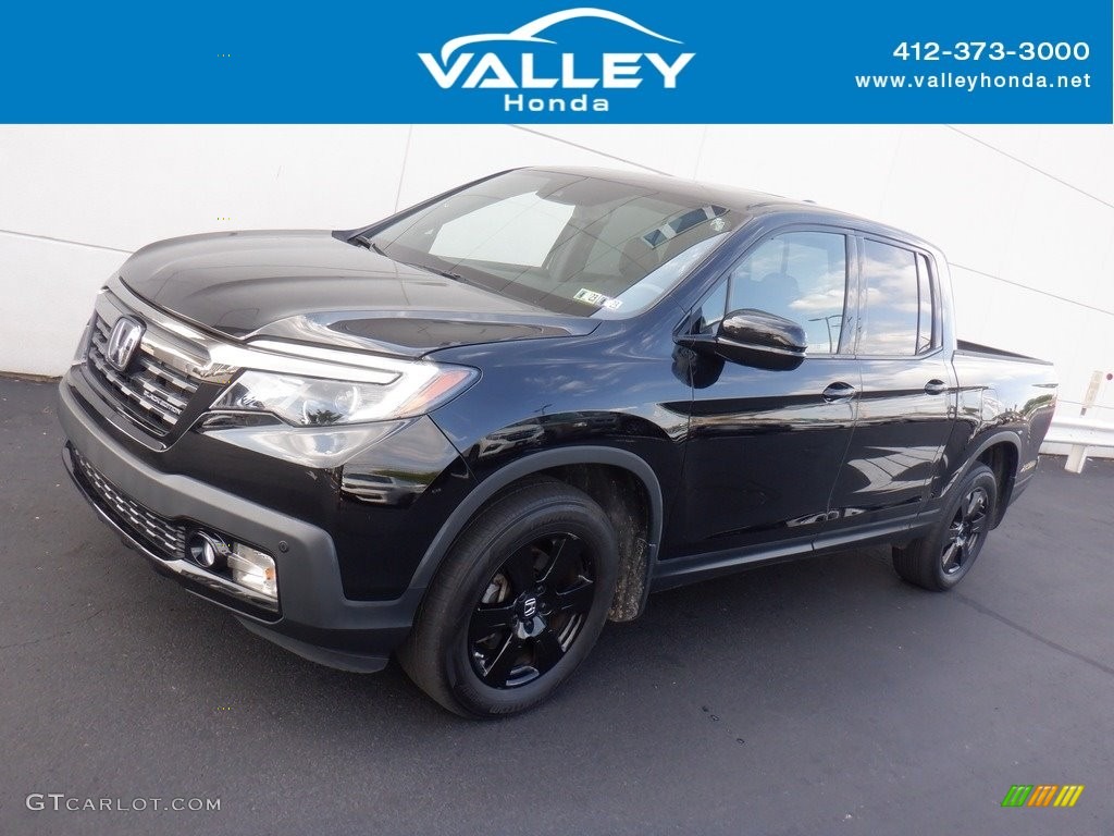 2020 Ridgeline Black Edition AWD - Crystal Black Pearl / Black photo #1