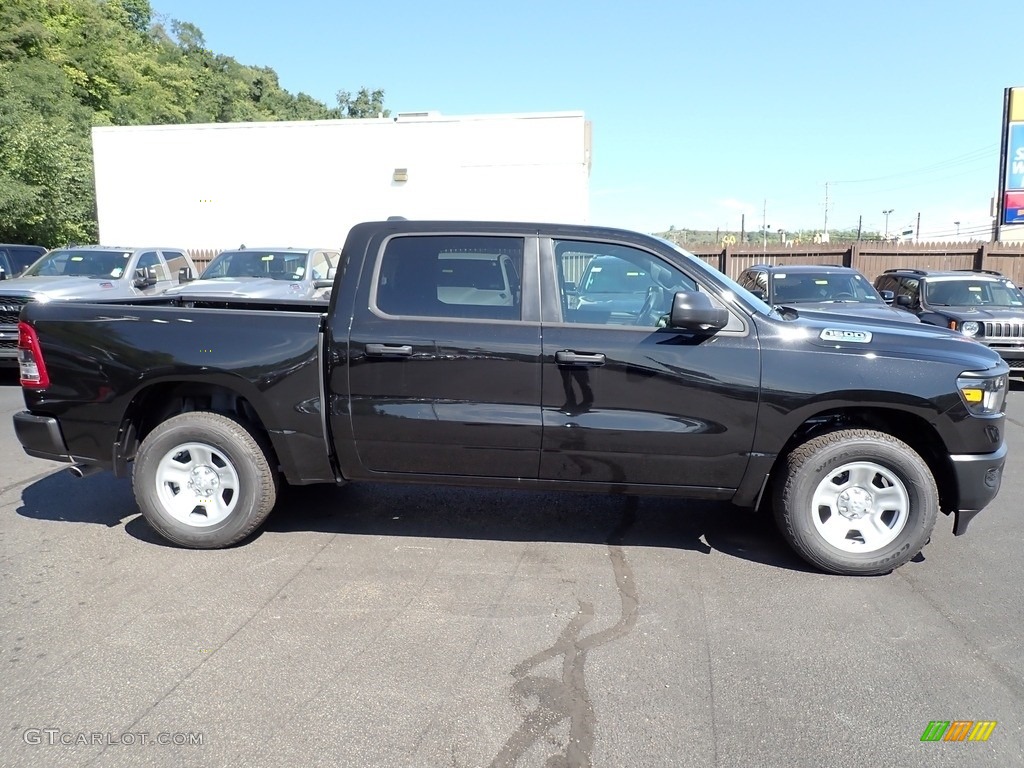 Diamond Black Crystal Pearl 2024 Ram 1500 Tradesman Crew Cab 4x4 Exterior Photo #146523650