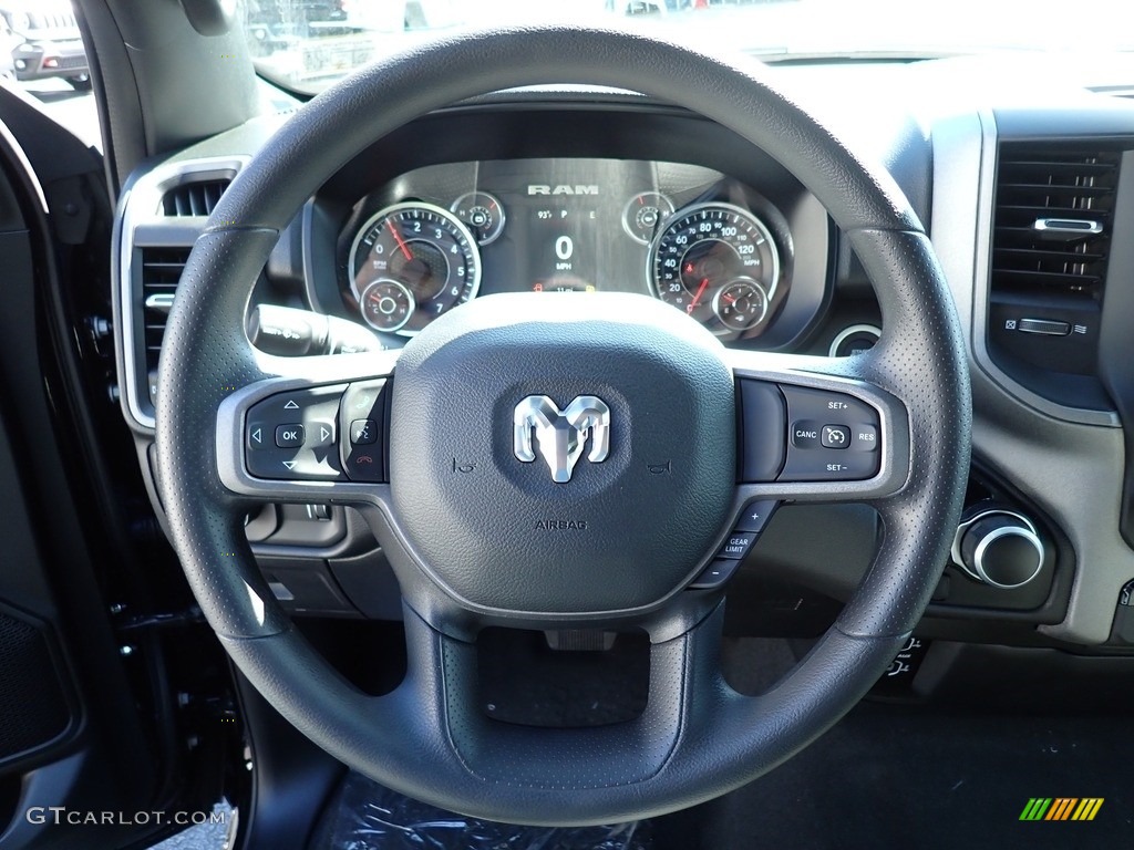 2024 Ram 1500 Tradesman Crew Cab 4x4 Black Steering Wheel Photo #146523742