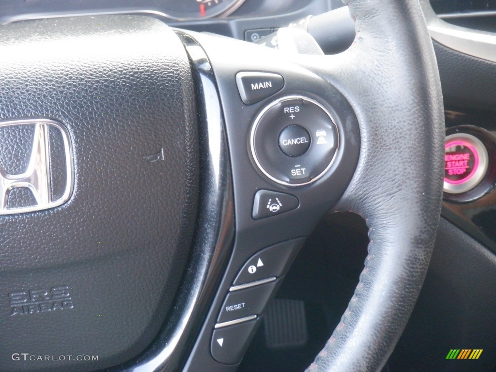 2020 Honda Ridgeline Black Edition AWD Black Steering Wheel Photo #146523891