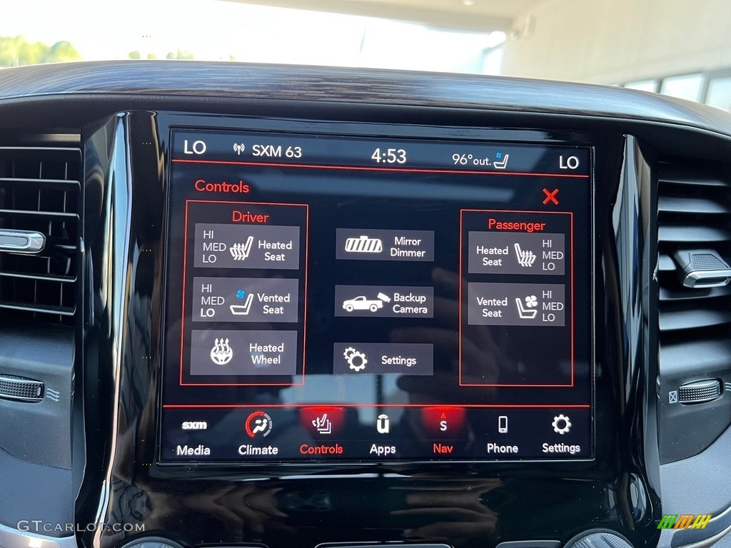2020 Ram 1500 Laramie Crew Cab 4x4 Controls Photo #146524246