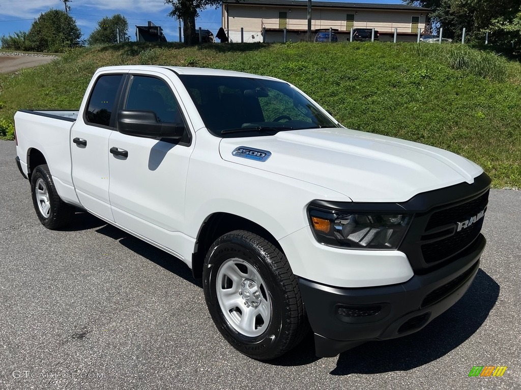 Bright White 2024 Ram 1500 Tradesman Quad Cab Exterior Photo #146524357