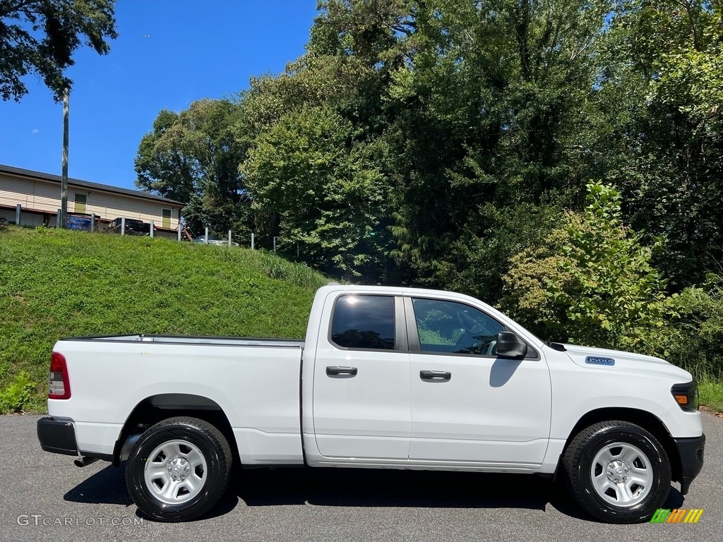 Bright White 2024 Ram 1500 Tradesman Quad Cab Exterior Photo #146524360
