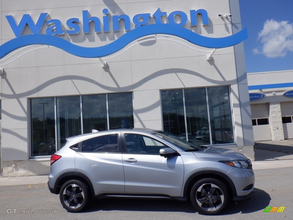2018 HR-V EX AWD - Lunar Silver Metallic / Gray photo #2