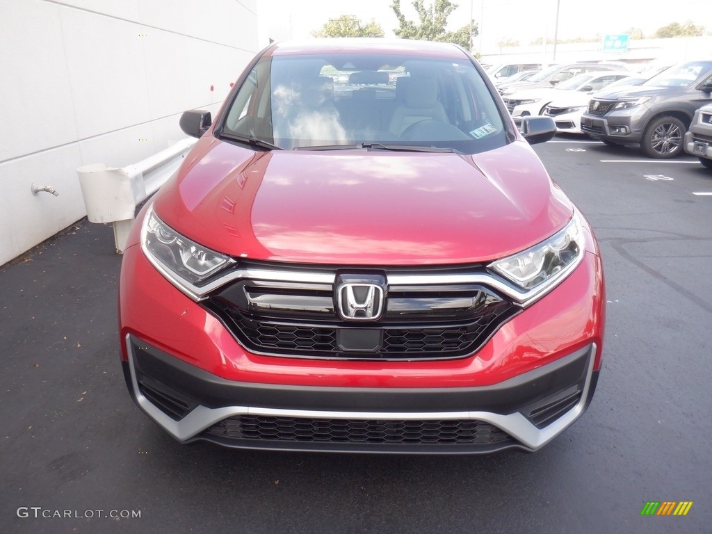 2020 CR-V LX AWD - Radiant Red Metallic / Gray photo #3