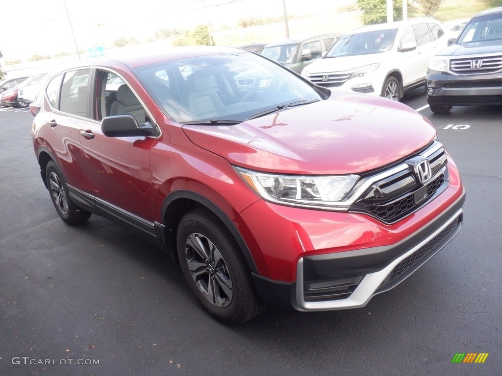 2020 CR-V LX AWD - Radiant Red Metallic / Gray photo #4