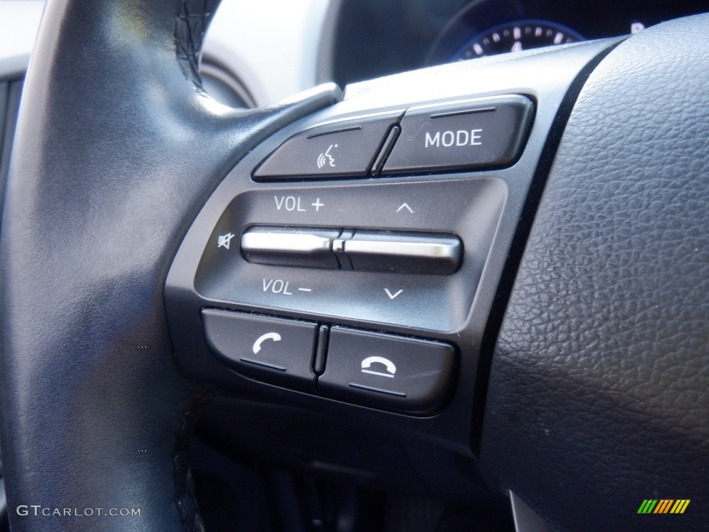 2020 Hyundai Kona Ultimate AWD Gray/Black Steering Wheel Photo #146525136