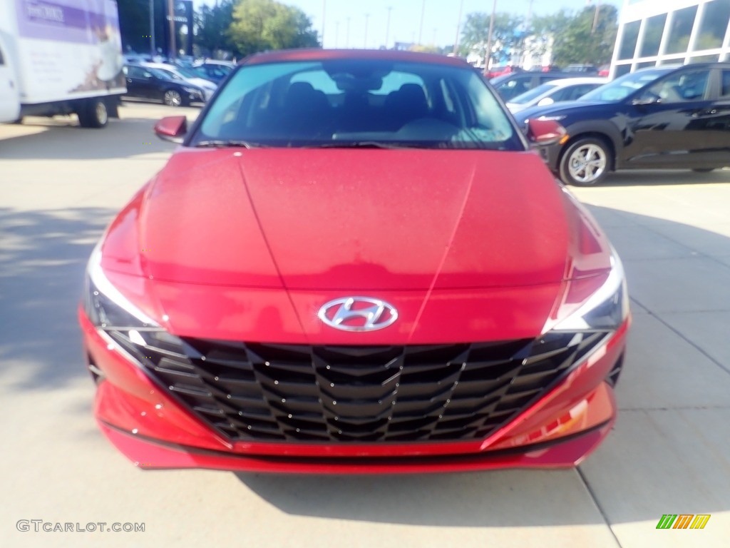 2023 Elantra SEL - Ultimate Red Metallic / Black photo #8