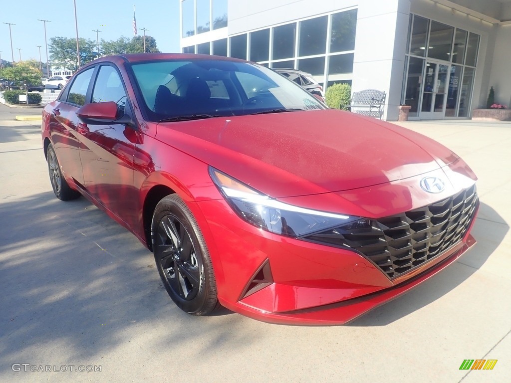 2023 Elantra SEL - Ultimate Red Metallic / Black photo #9
