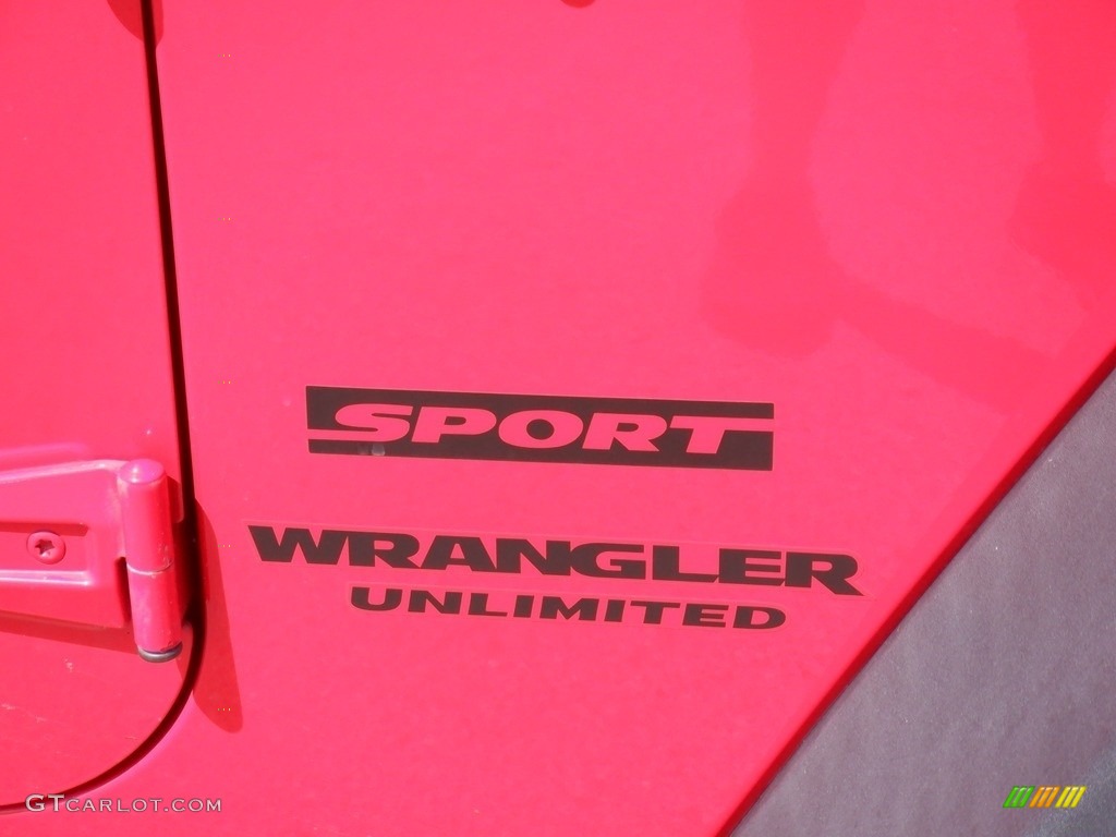 2017 Wrangler Unlimited Sport 4x4 - Firecracker Red / Black photo #5