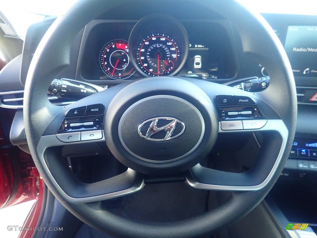 2023 Elantra SEL - Ultimate Red Metallic / Black photo #15