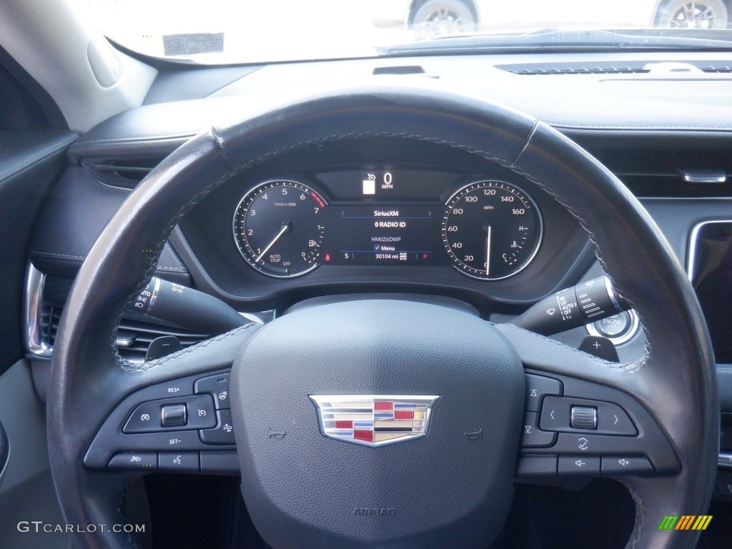 2019 Cadillac XT4 Premium Luxury AWD Light Platinum/Jet Black Steering Wheel Photo #146525863