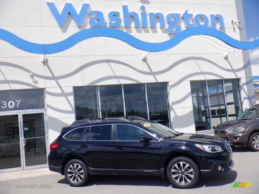 2017 Outback 2.5i Limited - Crystal Black Silica / Slate Black photo #1