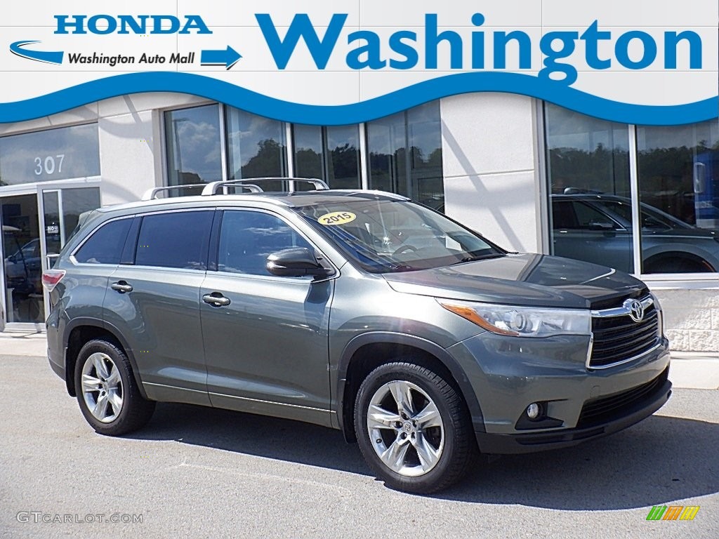 2015 Highlander Limited AWD - Alumina Jade Metallic / Ash photo #2