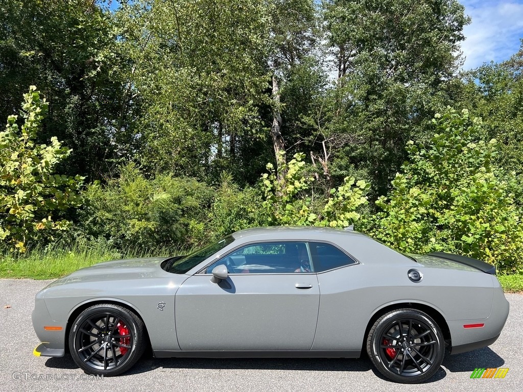 2023 Challenger SRT Hellcat JailBreak - Destroyer Grey / Demonic Red/Black photo #1