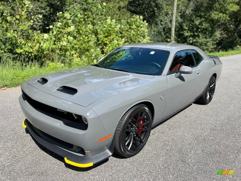 2023 Challenger SRT Hellcat JailBreak - Destroyer Grey / Demonic Red/Black photo #2