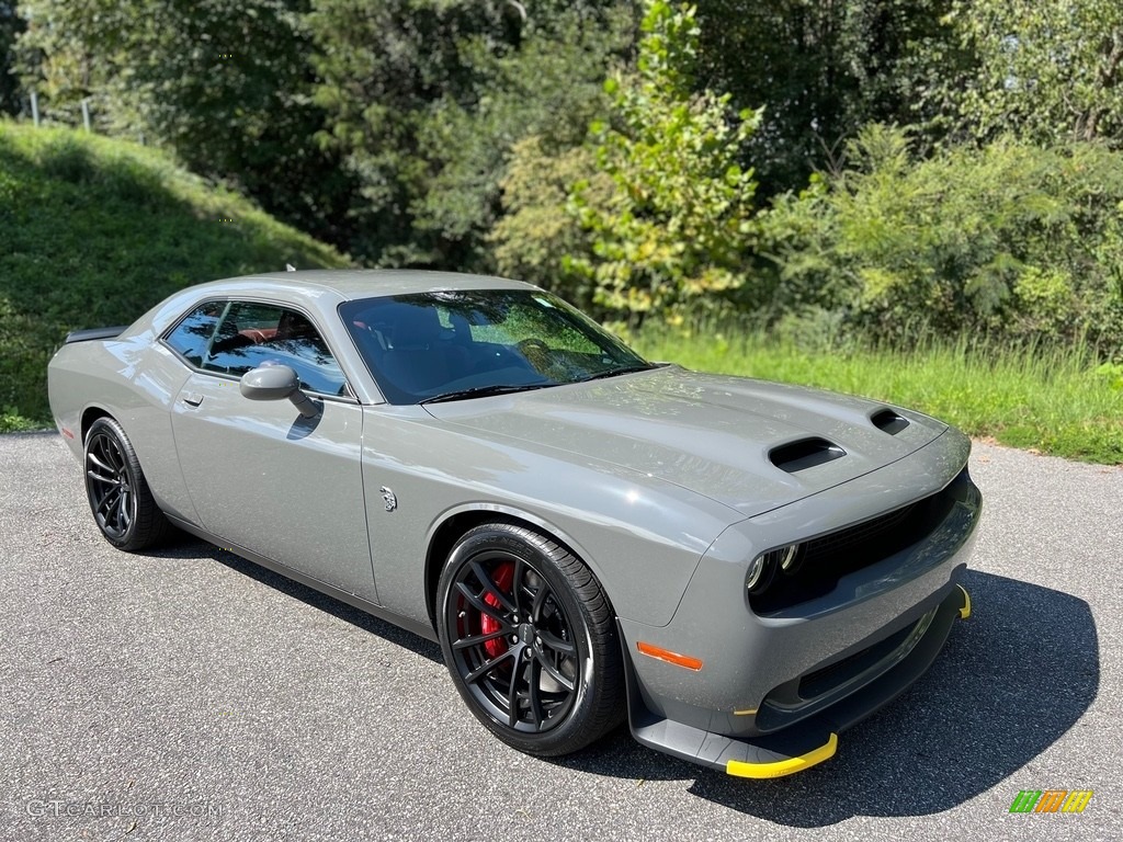 2023 Challenger SRT Hellcat JailBreak - Destroyer Grey / Demonic Red/Black photo #4