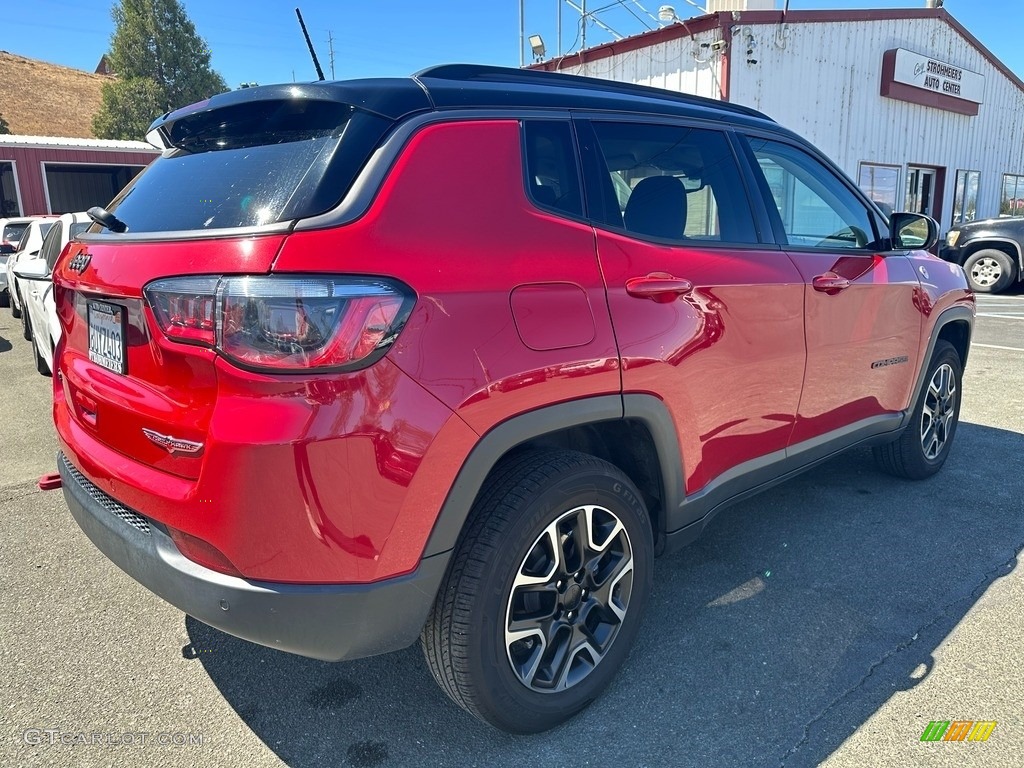 Redline Pearl 2021 Jeep Compass Trailhawk 4x4 Exterior Photo #146527543
