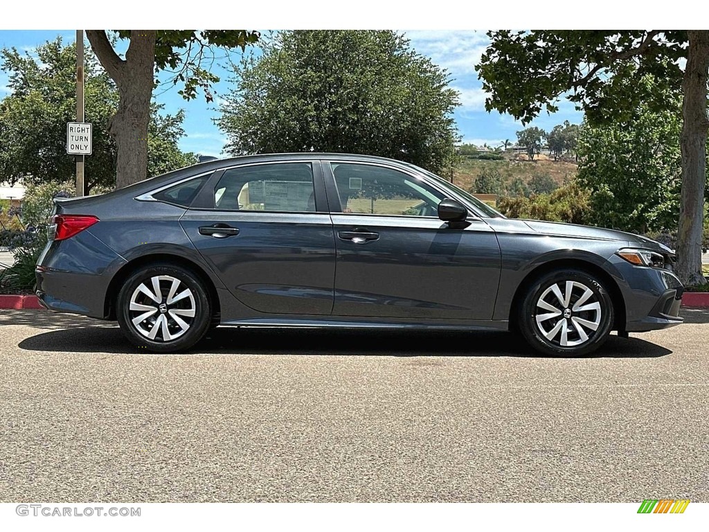 Meteorite Gray Metallic 2023 Honda Civic LX Exterior Photo #146528021