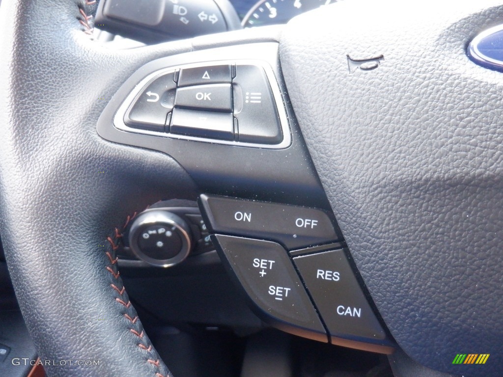 2021 Ford EcoSport SE 4WD Ebony Black Steering Wheel Photo #146529165