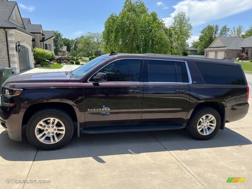 2020 Suburban LT 4WD - Black Cherry Metallic / Jet Black photo #1