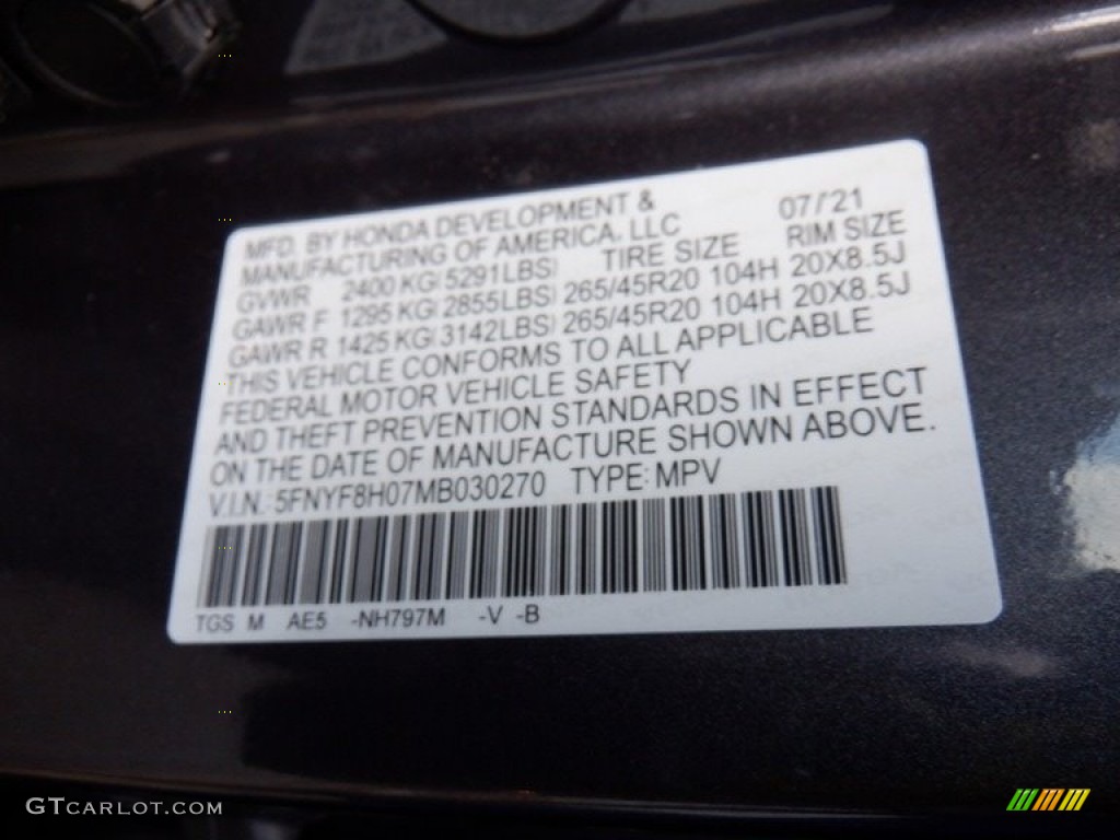 2021 Passport Elite AWD - Modern Steel Metallic / Black photo #39