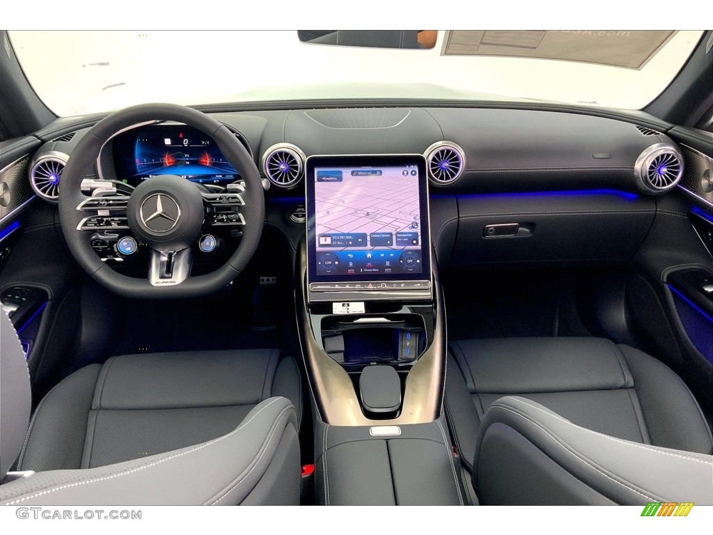 Black Interior 2023 Mercedes-Benz SL AMG 43 Roadster Photo #146530263