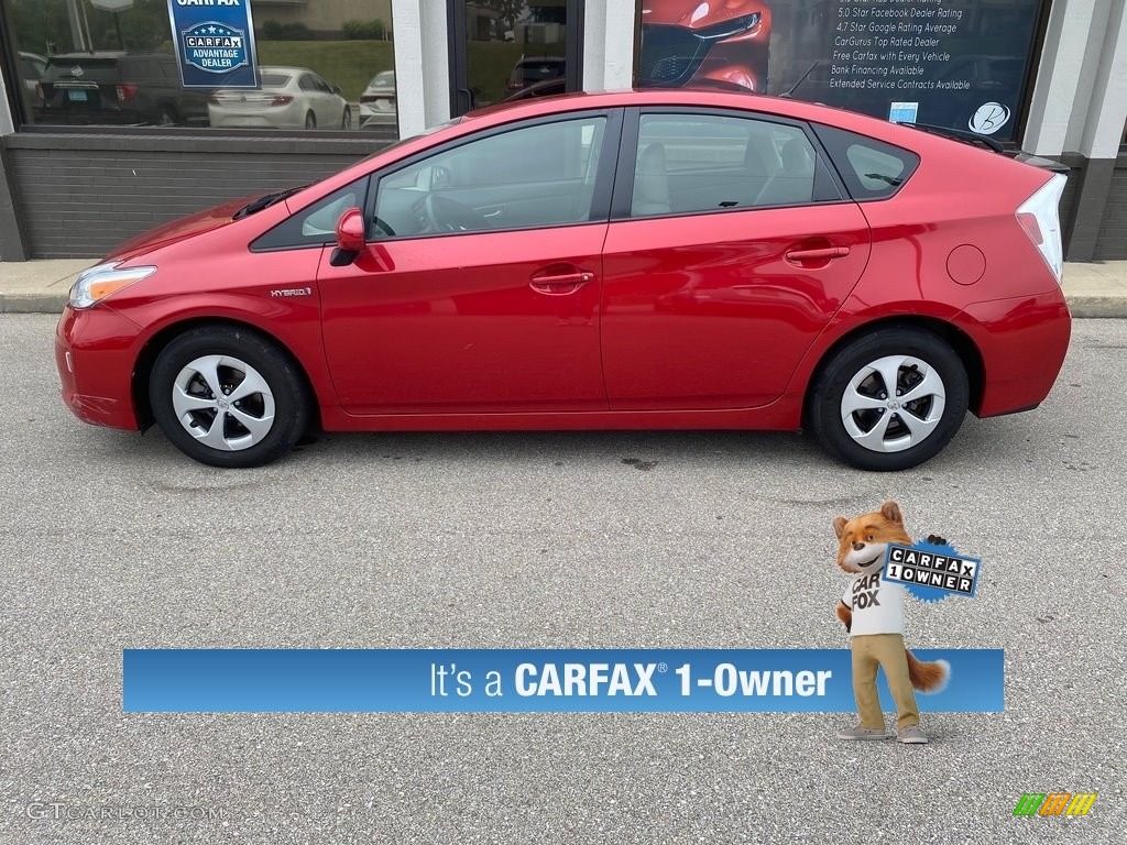 2015 Prius Five Hybrid - Barcelona Red Metallic / Misty Gray photo #47