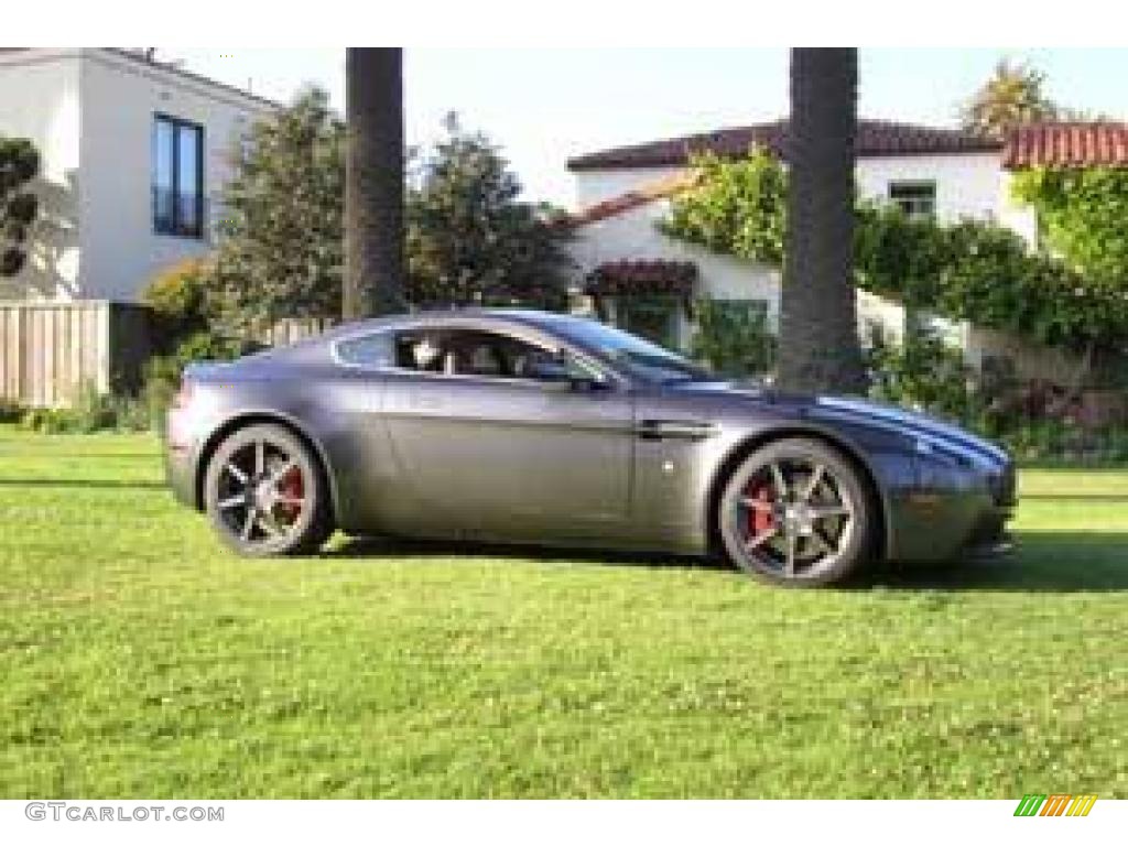 2007 V8 Vantage Coupe - Meteorite Silver / Iron Ore Red photo #3