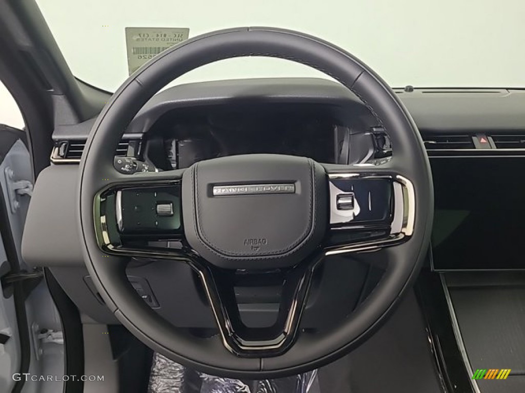 2024 Land Rover Range Rover Velar Dynamic SE Ebony Steering Wheel Photo #146533755
