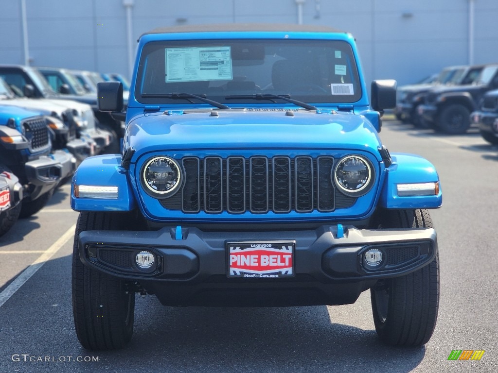 2024 Wrangler 4-Door Sport S 4xe Hybrid - Hydro Blue Pearl / Black photo #2