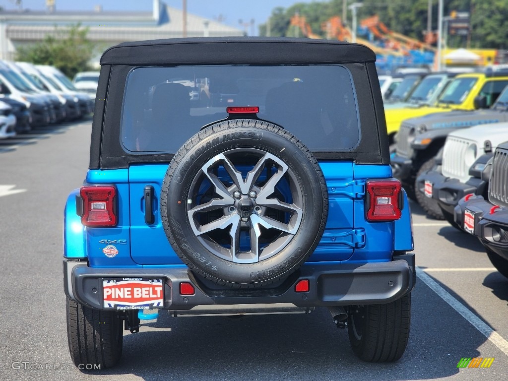 2024 Wrangler 4-Door Sport S 4xe Hybrid - Hydro Blue Pearl / Black photo #5