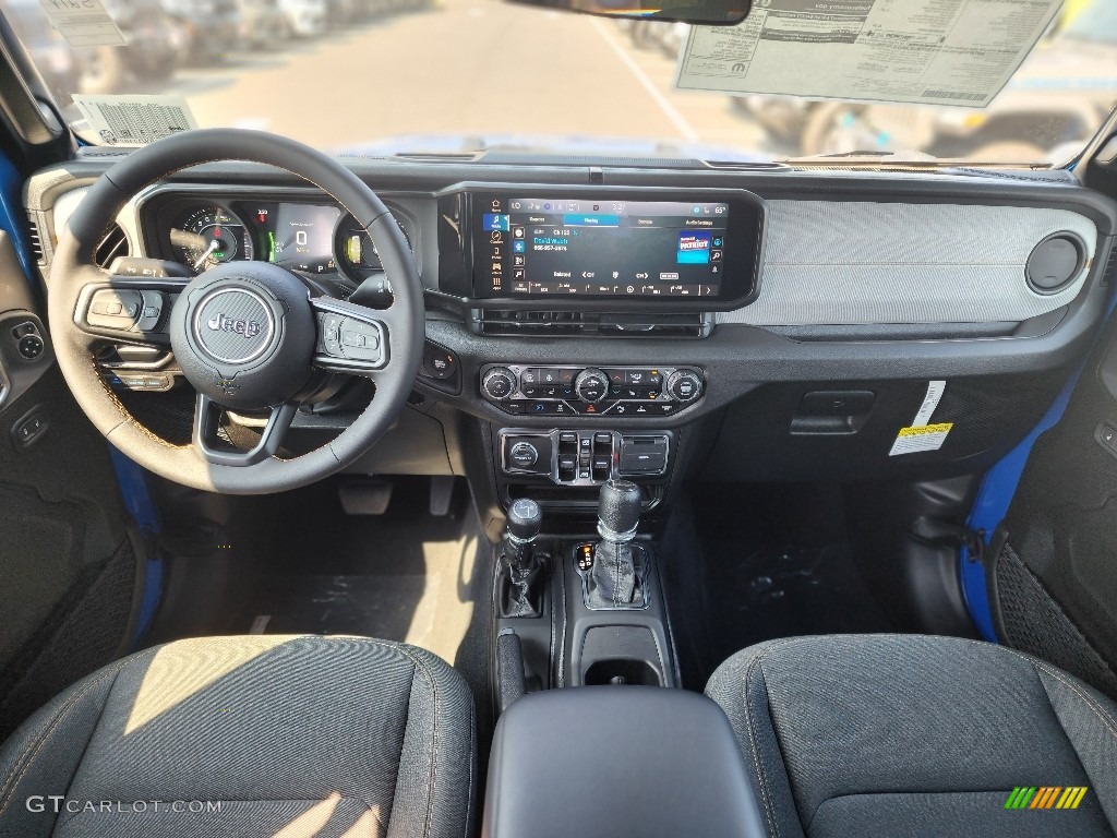 2024 Jeep Wrangler 4-Door Sport S 4xe Hybrid Black Dashboard Photo #146533939