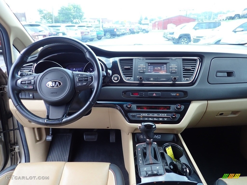 2016 Kia Sedona EX Camel Dashboard Photo #146533962