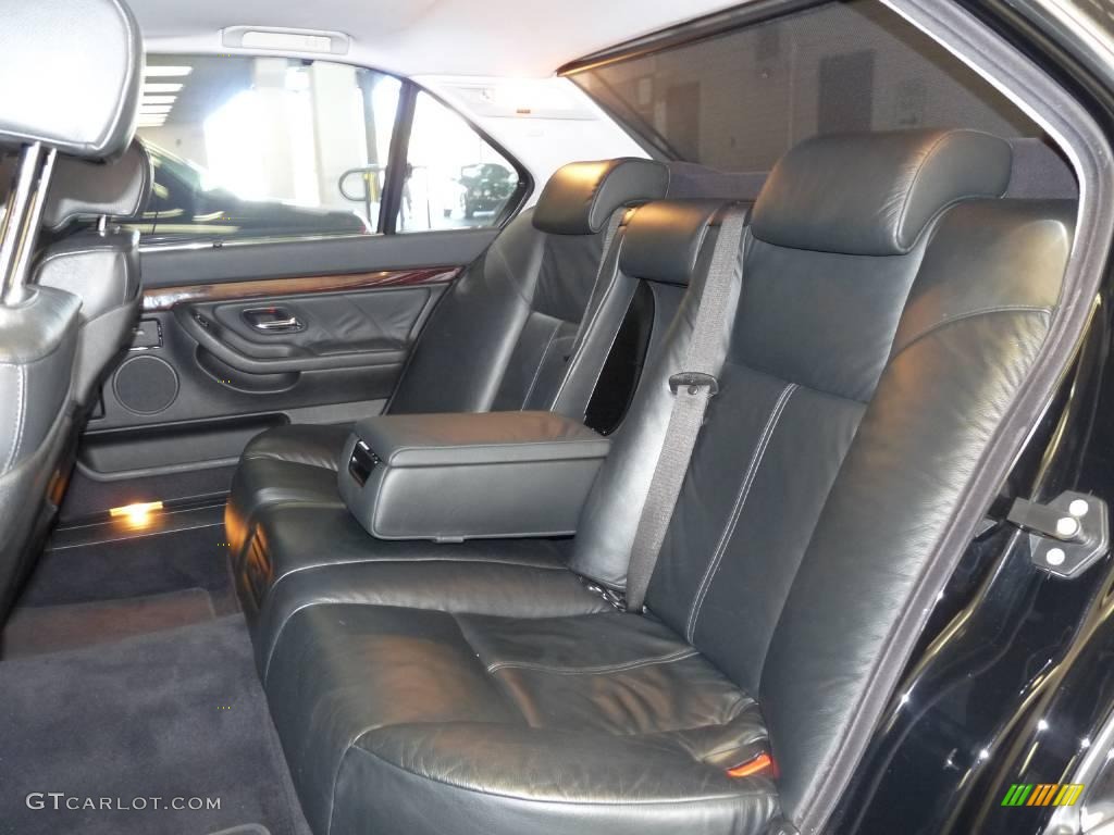 2001 7 Series 740iL Sedan - Cosmos Black Metallic / Black photo #15