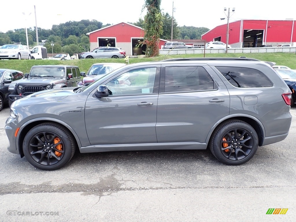 2023 Durango R/T Hemi Orange AWD - Destroyer Gray / Black/Orange Accent Stitching photo #2