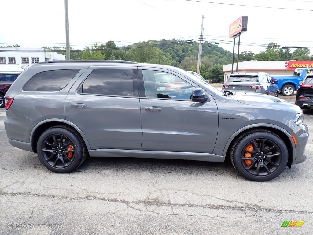2023 Durango R/T Hemi Orange AWD - Destroyer Gray / Black/Orange Accent Stitching photo #7