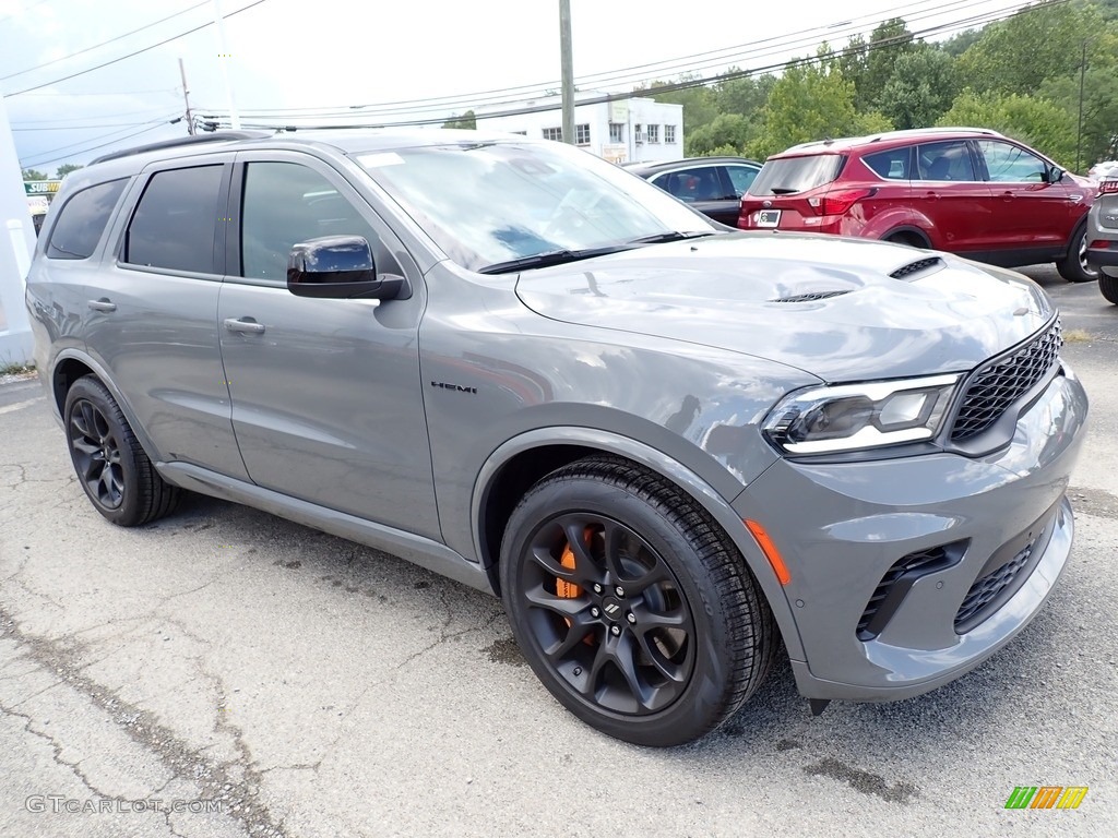 2023 Durango R/T Hemi Orange AWD - Destroyer Gray / Black/Orange Accent Stitching photo #8