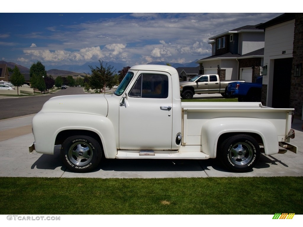 White 1954 Ford F100 Pickup Truck Exterior Photo #146535485