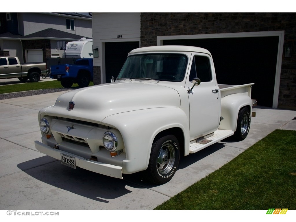 White 1954 Ford F100 Pickup Truck Exterior Photo #146535509