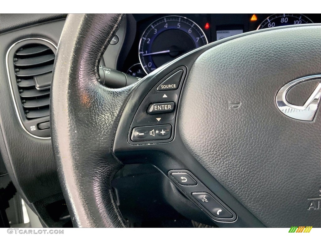 2011 Infiniti EX 35 Journey Graphite Steering Wheel Photo #146535886