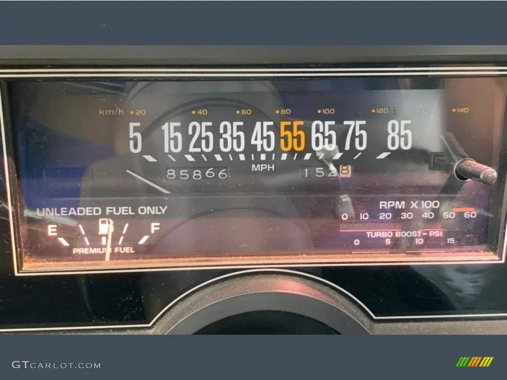 1986 Buick Regal T-Type Grand National Gauges Photos
