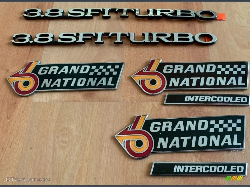 1986 Buick Regal T-Type Grand National Marks and Logos Photos