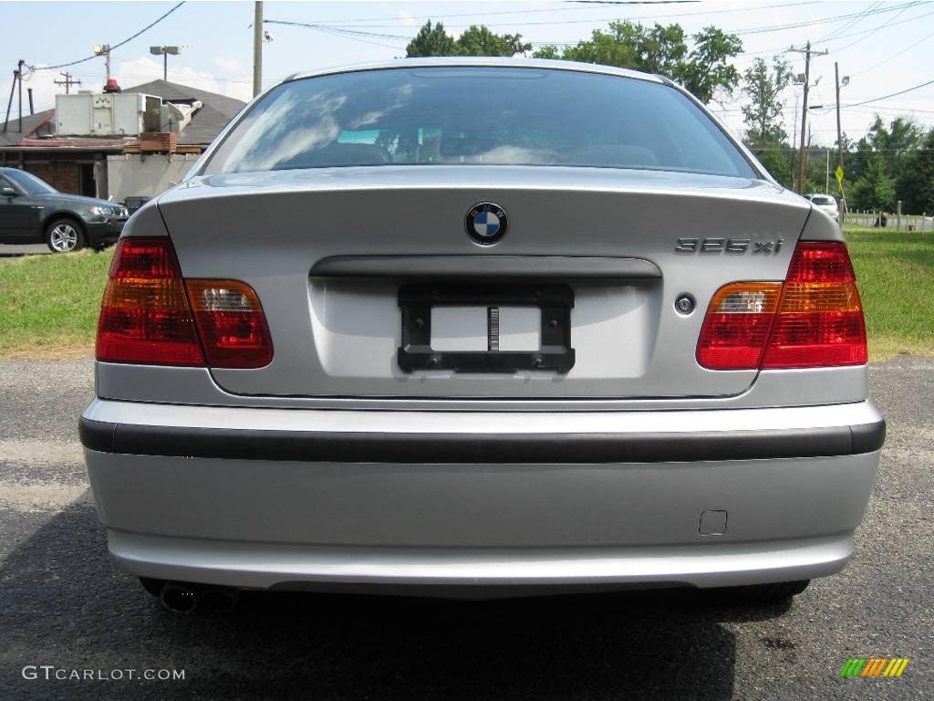 2002 3 Series 325xi Sedan - Titanium Silver Metallic / Black photo #7