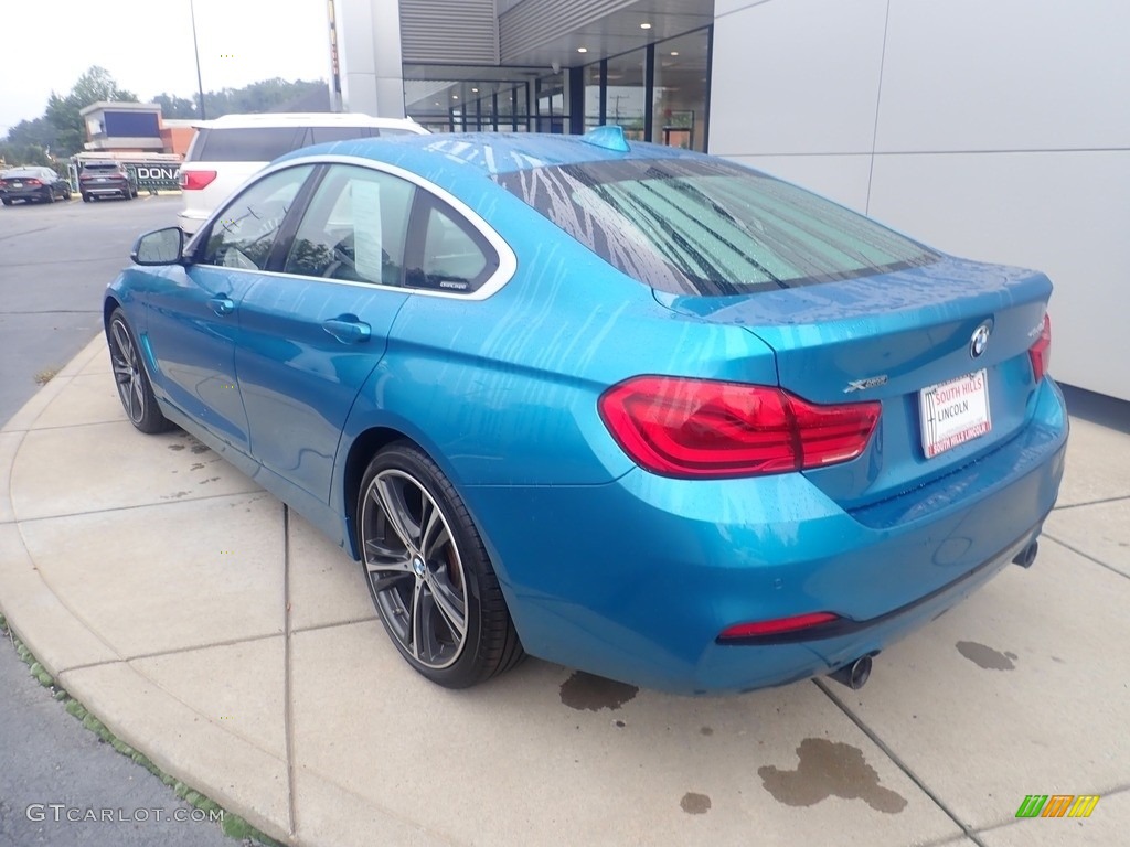 2019 4 Series 440i xDrive Gran Coupe - Snapper Rocks Blue Metallic / Black photo #3